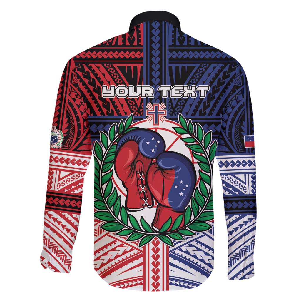 Personalised Samoa Boxing Family Matching Mermaid Dress and Hawaiian Shirt Samoan Boxer Funny Style DT05 - Polynesian Pride