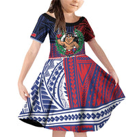 Personalised Samoa Boxing Family Matching Off Shoulder Short Dress and Hawaiian Shirt Samoan Boxer Funny Style - Polynesian Pride