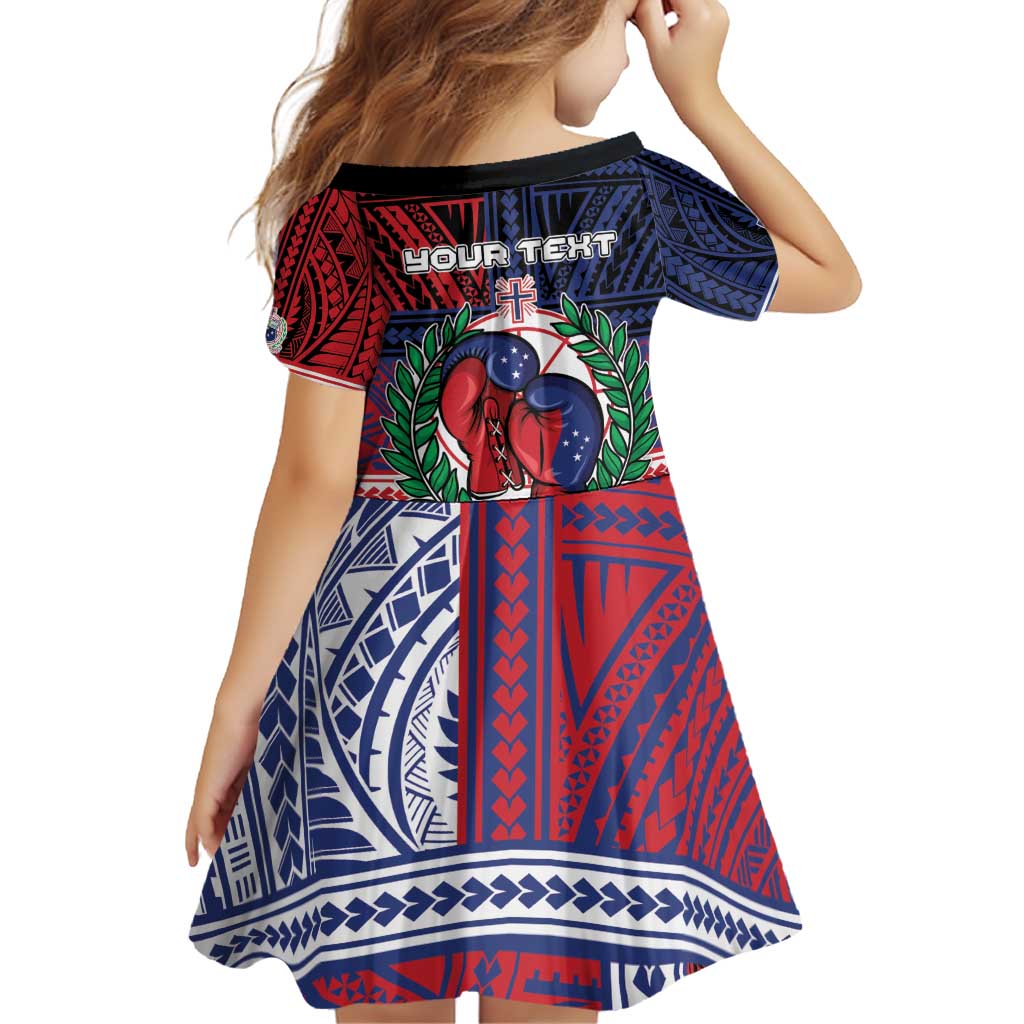 Personalised Samoa Boxing Family Matching Off Shoulder Short Dress and Hawaiian Shirt Samoan Boxer Funny Style - Polynesian Pride