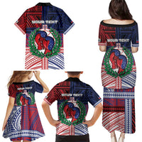 Personalised Samoa Boxing Family Matching Puletasi and Hawaiian Shirt Samoan Boxer Funny Style DT05 - Polynesian Pride