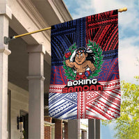 Samoa Boxing Garden Flag Samoan Boxer Funny Style - Polynesian Pride