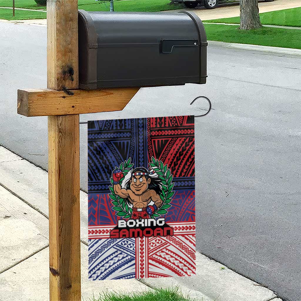 Samoa Boxing Garden Flag Samoan Boxer Funny Style - Polynesian Pride