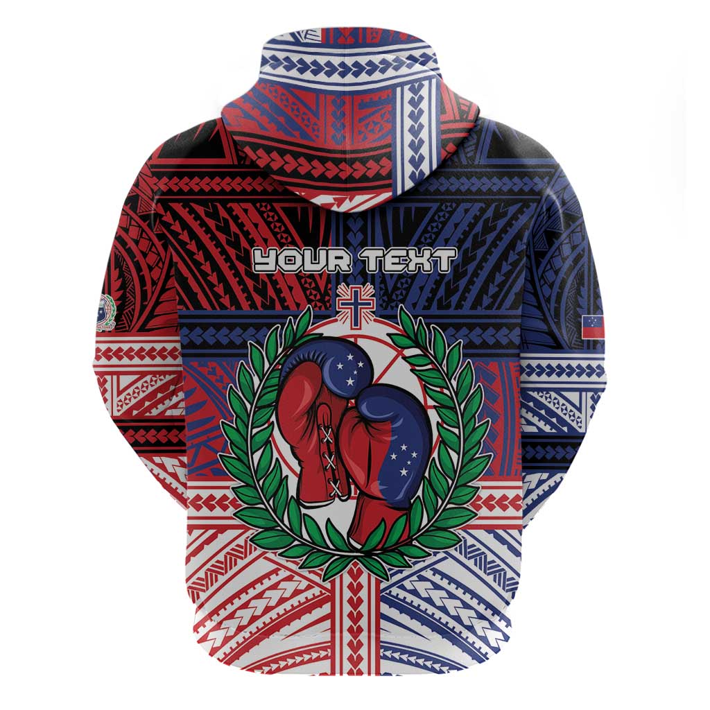 Personalised Samoa Boxing Hoodie Samoan Boxer Funny Style DT05 - Polynesian Pride