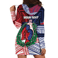 Personalised Samoa Boxing Hoodie Dress Samoan Boxer Funny Style DT05 - Polynesian Pride