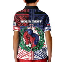 Personalised Samoa Boxing Kid Polo Shirt Samoan Boxer Funny Style DT05 - Polynesian Pride