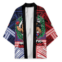 Personalised Samoa Boxing Kimono Samoan Boxer Funny Style DT05 Unisex Red - Polynesian Pride