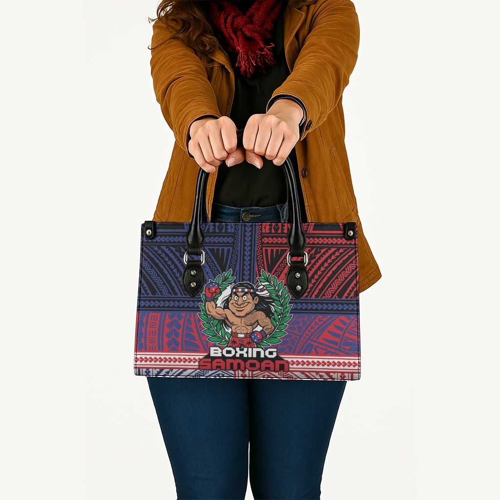 Samoa Boxing Leather Bag Samoan Boxer Funny Style - Polynesian Pride