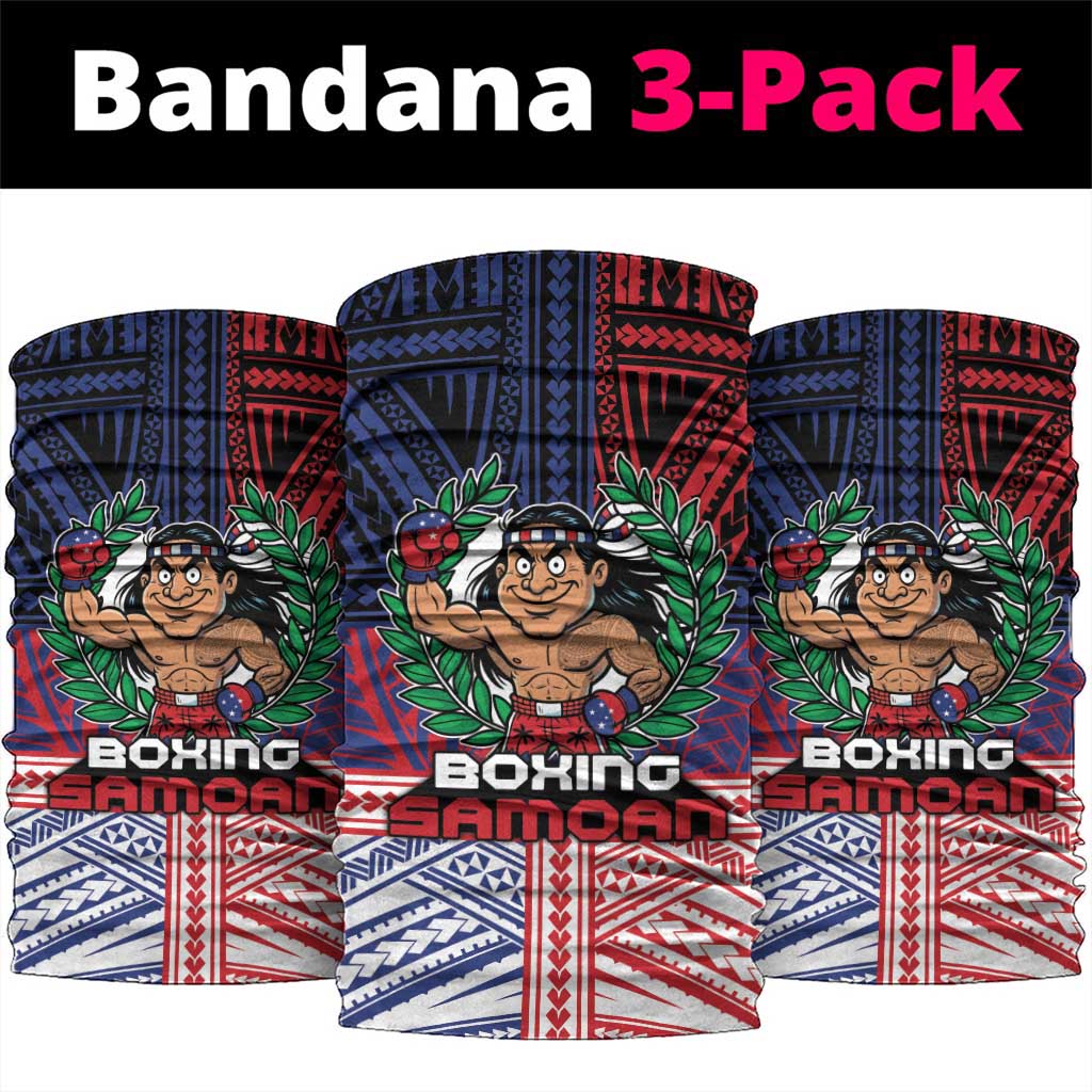 Samoa Boxing Neck Gaiter Samoan Boxer Funny Style DT05 package One Size: 25*50cm Red - Polynesian Pride