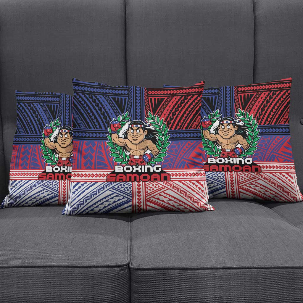 Samoa Boxing Pillow Cover Samoan Boxer Funny Style - Polynesian Pride