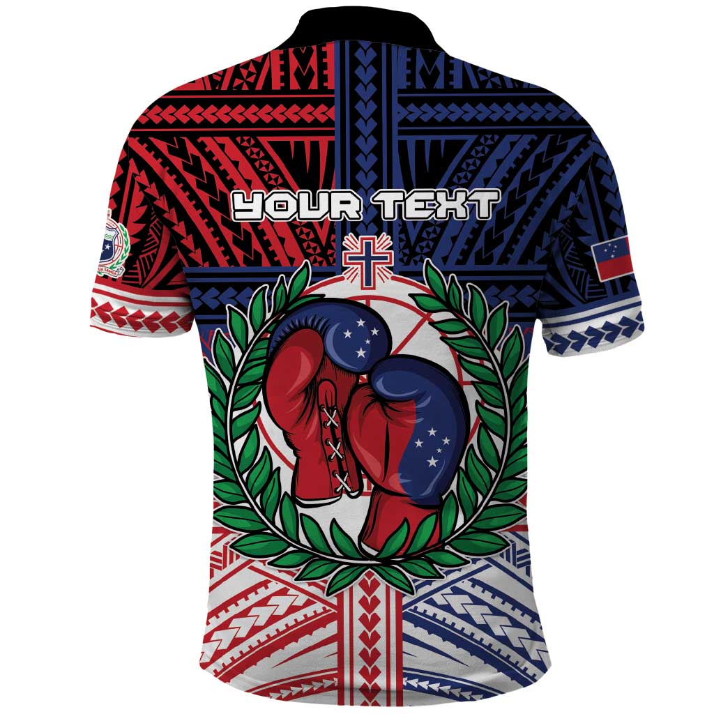 Personalised Samoa Boxing Polo Shirt Samoan Boxer Funny Style DT05 - Polynesian Pride