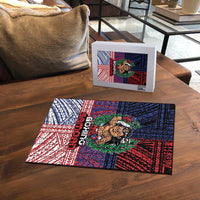 Samoa Boxing Puzzle Samoan Boxer Funny Style DT05 - Polynesian Pride