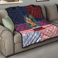 Samoa Boxing Quilt Samoan Boxer Funny Style - Polynesian Pride