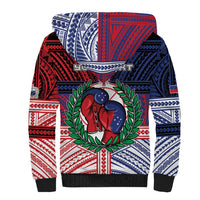 Personalised Samoa Boxing Sherpa Hoodie Samoan Boxer Funny Style - Polynesian Pride