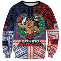 Personalised Samoa Boxing Sweatshirt Samoan Boxer Funny Style DT05 Unisex Red - Polynesian Pride
