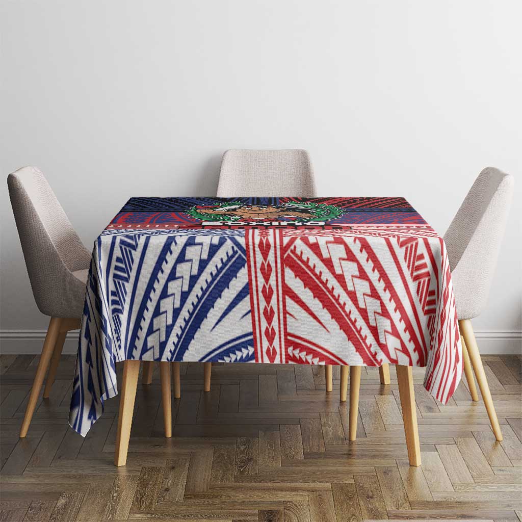 Samoa Boxing Tablecloth Samoan Boxer Funny Style DT05 - Polynesian Pride
