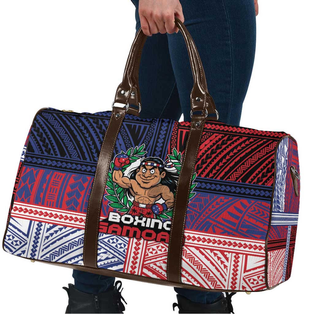 Samoa Boxing Travel Bag Samoan Boxer Funny Style - Polynesian Pride