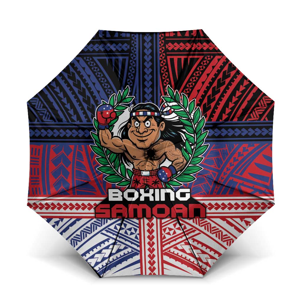 Samoa Boxing Umbrella Samoan Boxer Funny Style - Polynesian Pride