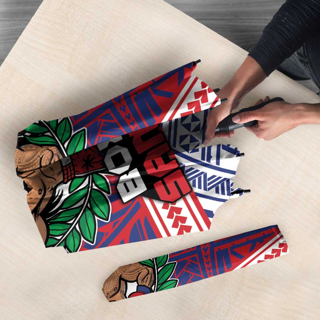 Samoa Boxing Umbrella Samoan Boxer Funny Style - Polynesian Pride
