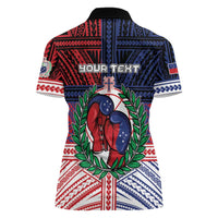 Personalised Samoa Boxing Women Polo Shirt Samoan Boxer Funny Style DT05 - Polynesian Pride