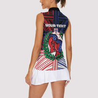 Personalised Samoa Boxing Women Sleeveless Polo Shirt Samoan Boxer Funny Style DT05 - Polynesian Pride