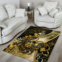 Niue Area Rug Niuean Crab Waves Style