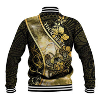 Personalised Niue Baseball Jacket Niuean Crab Waves Style DT05 - Polynesian Pride