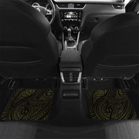 Niue Car Mats Niuean Crab Waves Style DT05 Set 2pcs - Back Gold - Polynesian Pride