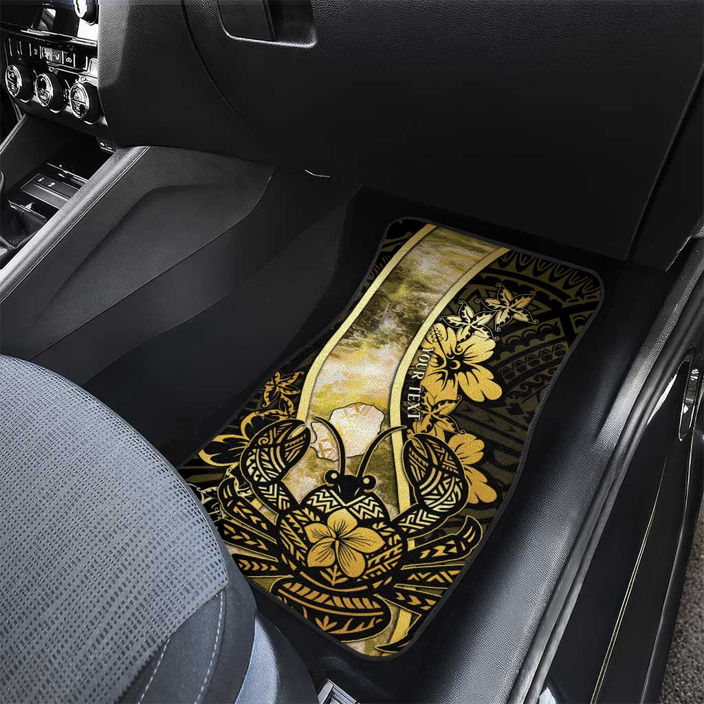 Niue Car Mats Niuean Crab Waves Style DT05 - Polynesian Pride