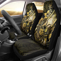 Niue Car Seat Cover Niuean Crab Waves Style