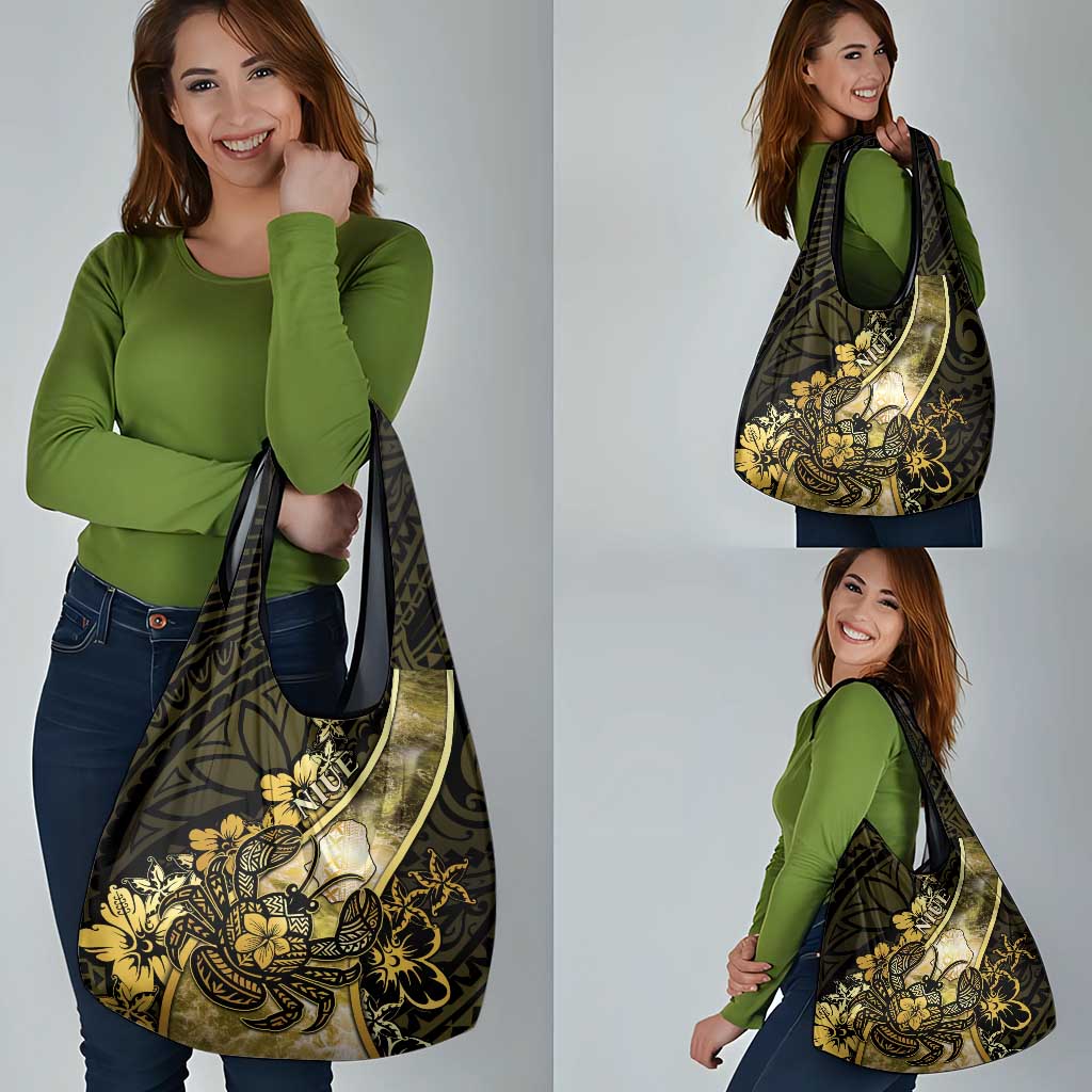 Niue Grocery Bag Niuean Crab Waves Style DT05 - Polynesian Pride