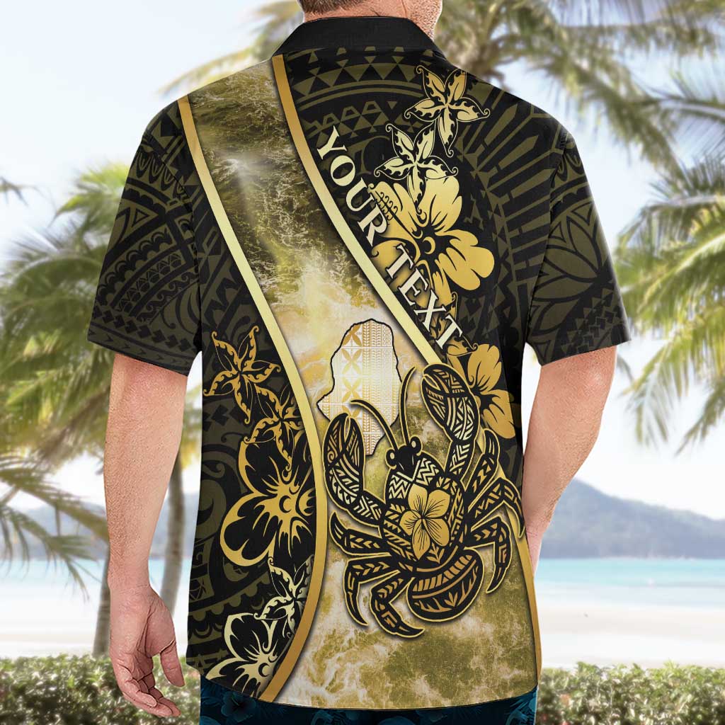 Personalised Niue Hawaiian Shirt Niuean Crab Waves Style DT05 - Polynesian Pride