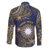 Personalised Nauru Family Matching Puletasi and Hawaiian Shirt Hibiscus Polynesian Tribal Pattern