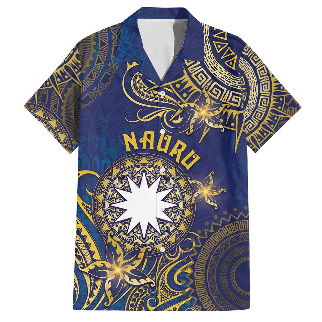 Personalised Nauru Family Matching Summer Maxi Dress and Hawaiian Shirt Hibiscus Polynesian Tribal Pattern