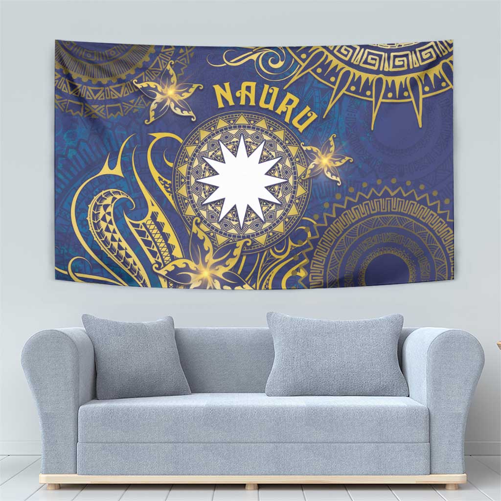 Nauru Tapestry Hibiscus Polynesian Tribal Pattern