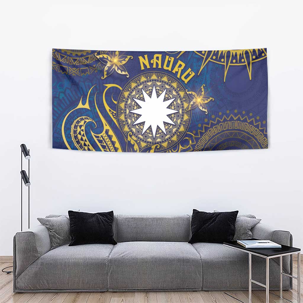 Nauru Tapestry Hibiscus Polynesian Tribal Pattern