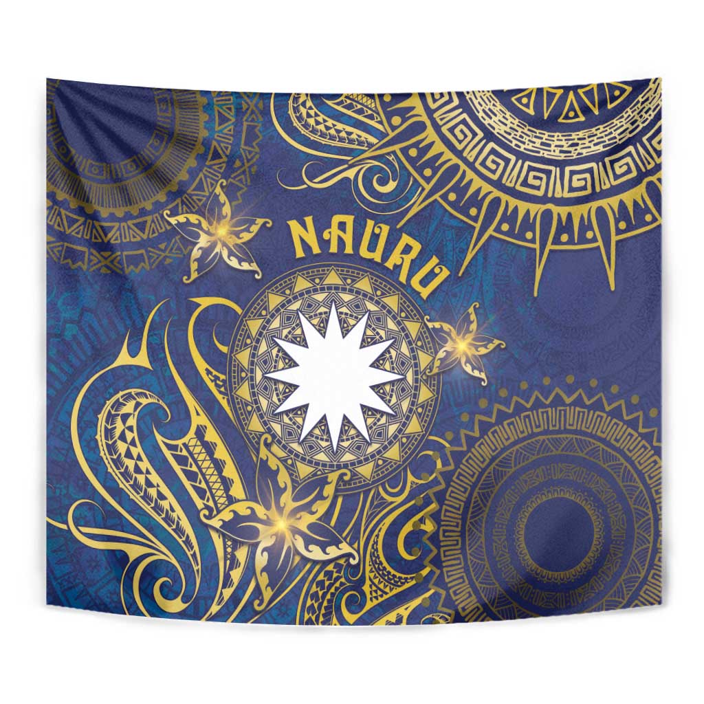 Nauru Tapestry Hibiscus Polynesian Tribal Pattern