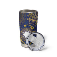 Personalised Nauru Tumbler Cup Hibiscus Polynesian Tribal Pattern