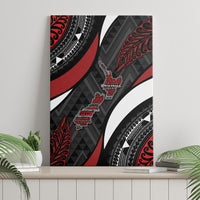 Aotearoa New Zealand Native Birds Map Canvas Wall Art Silver Fern Tribal Pattern DT05 - Polynesian Pride