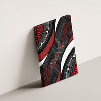 Aotearoa New Zealand Native Birds Map Canvas Wall Art Silver Fern Tribal Pattern DT05 - Polynesian Pride