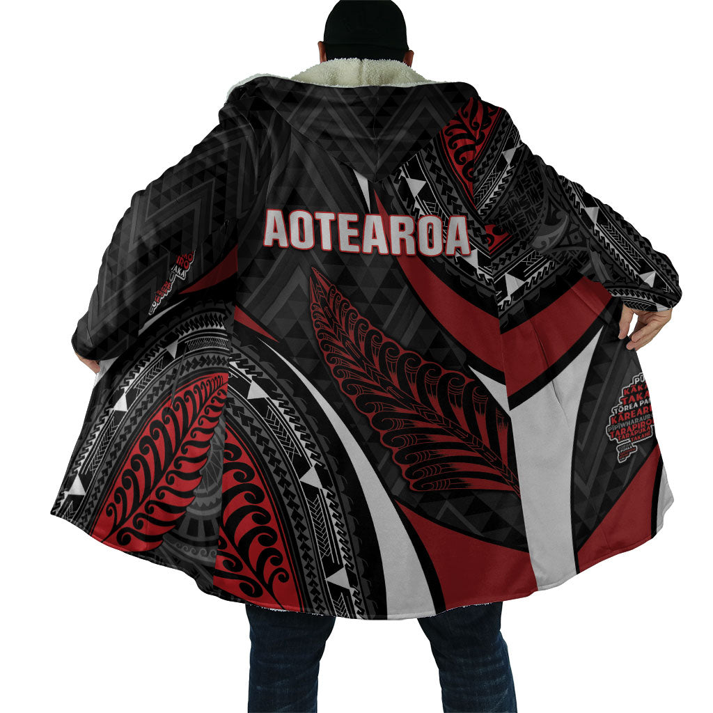 Aotearoa New Zealand Native Birds Map Cloak Silver Fern Tribal Pattern DT05 - Polynesian Pride