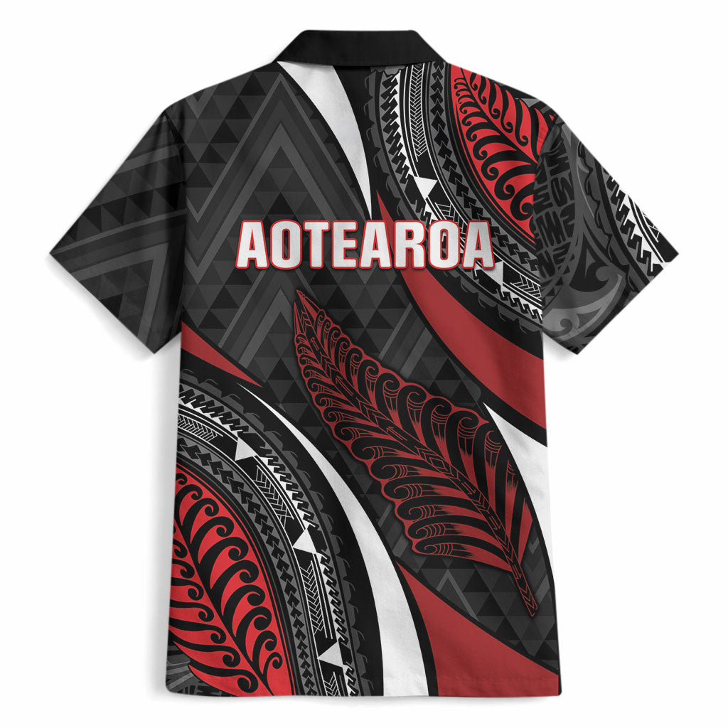 Aotearoa New Zealand Native Birds Map Hawaiian Shirt Silver Fern Tribal Pattern DT05 - Polynesian Pride