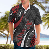 Aotearoa New Zealand Native Birds Map Hawaiian Shirt Silver Fern Tribal Pattern DT05 - Polynesian Pride