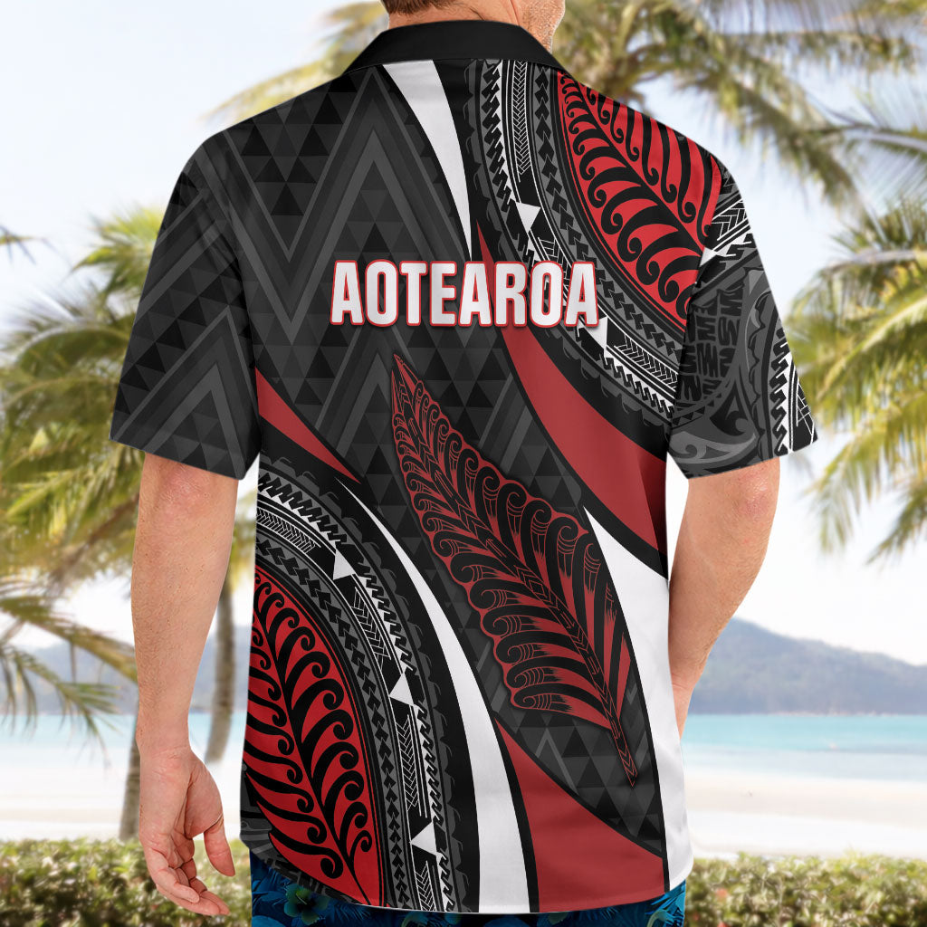 Aotearoa New Zealand Native Birds Map Hawaiian Shirt Silver Fern Tribal Pattern DT05 - Polynesian Pride