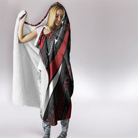 Aotearoa New Zealand Native Birds Map Hooded Blanket Silver Fern Tribal Pattern DT05 - Polynesian Pride