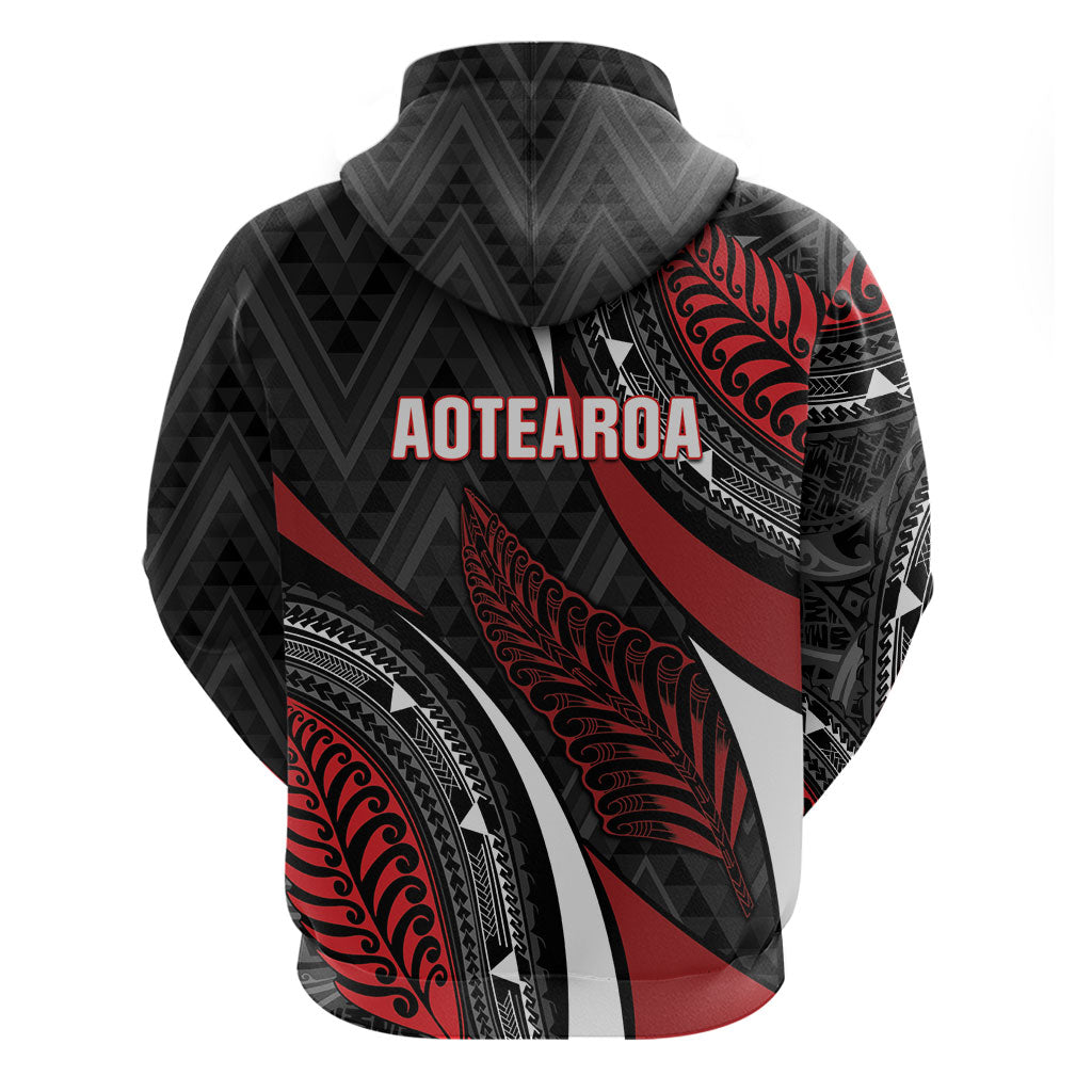 Aotearoa New Zealand Native Birds Map Hoodie Silver Fern Tribal Pattern DT05 - Polynesian Pride