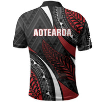 Aotearoa New Zealand Native Birds Map Polo Shirt Silver Fern Tribal Pattern DT05 - Polynesian Pride