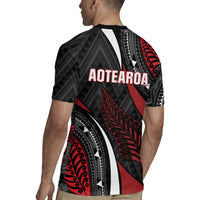 Aotearoa New Zealand Native Birds Map Rugby Jersey Silver Fern Tribal Pattern DT05 - Polynesian Pride