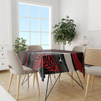 Aotearoa New Zealand Native Birds Map Tablecloth Silver Fern Tribal Pattern DT05 - Polynesian Pride