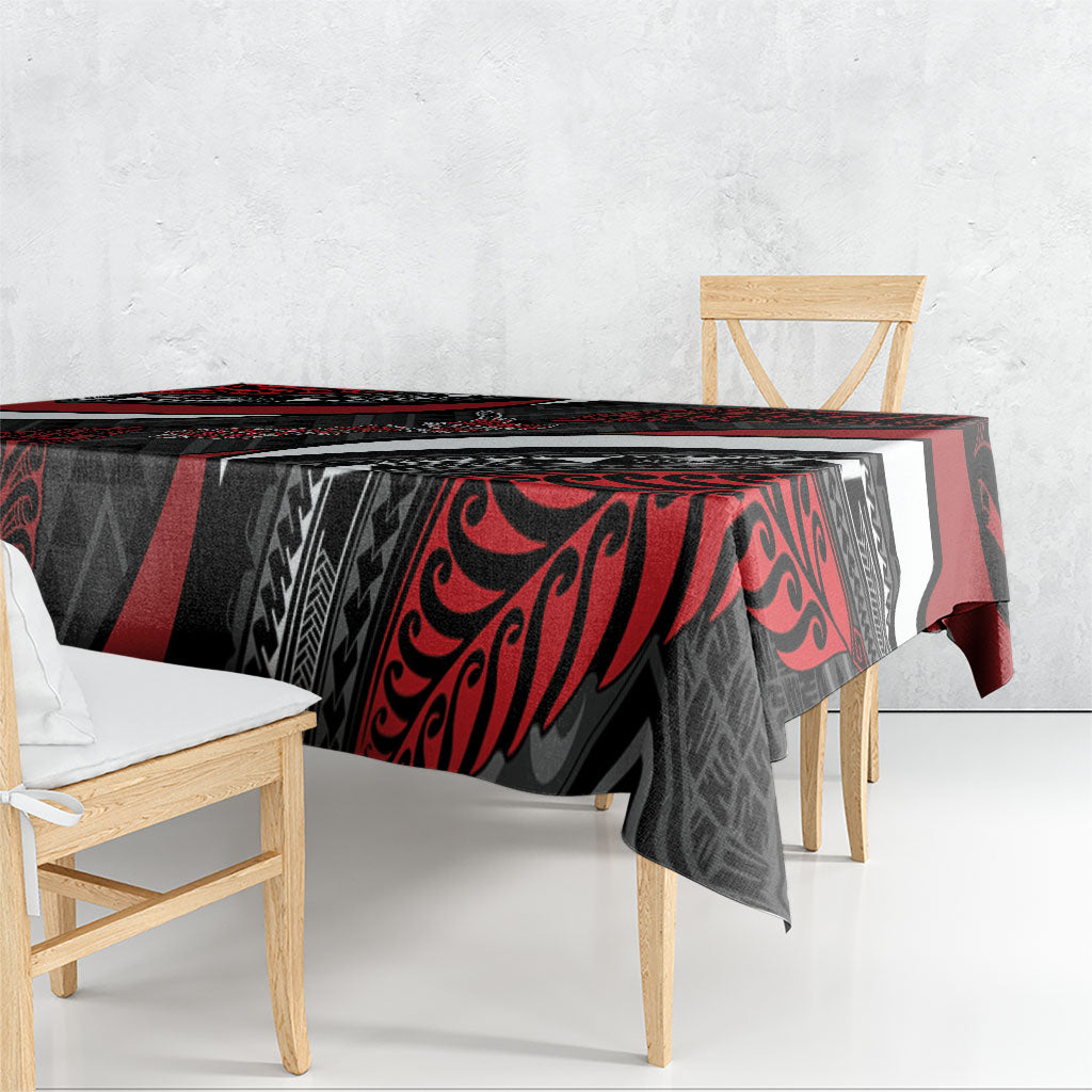 Aotearoa New Zealand Native Birds Map Tablecloth Silver Fern Tribal Pattern DT05 - Polynesian Pride
