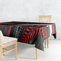 Aotearoa New Zealand Native Birds Map Tablecloth Silver Fern Tribal Pattern DT05 - Polynesian Pride